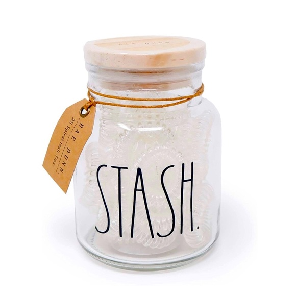 Rae Dunn Other - Last 1 - Rae Dunn “Stash” Glass Cosmetic Beauty Jar